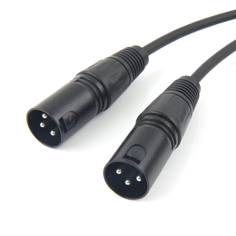 SiYear محول صوت ستيريو غير متوازن SiYear بمقبس TRS ذكر 6.35 مم (1/4 بوصة) إلى 2 ميكروفون XLR ذكر مزدوج كابل Y مقسم (5 أقدام/1.5 متر) - Image 4